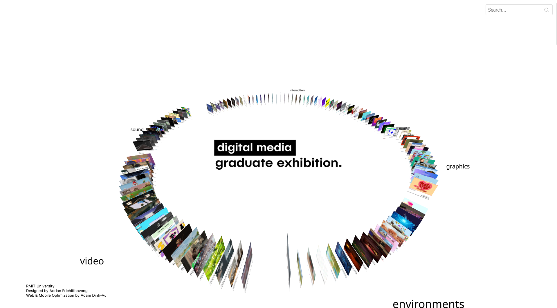 Digital Media Exhibition Website