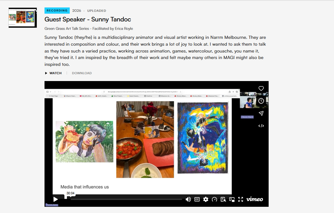 A single archive record, a guest speaker recording with its write-up and player